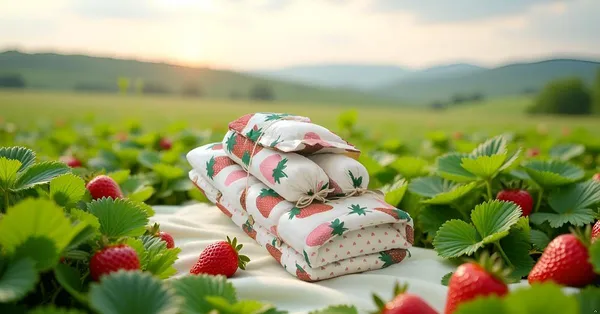 Pack_Of__4_-_Premium_Cotton_Baby_Bedding_Set_26×40_Inch_|_Strawberry_Print