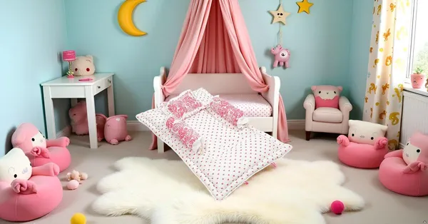 Pack_Of__4_-_Baby_Bedding_Set_26x40_Inch_Cotton_|_Pink_Leaf_Print