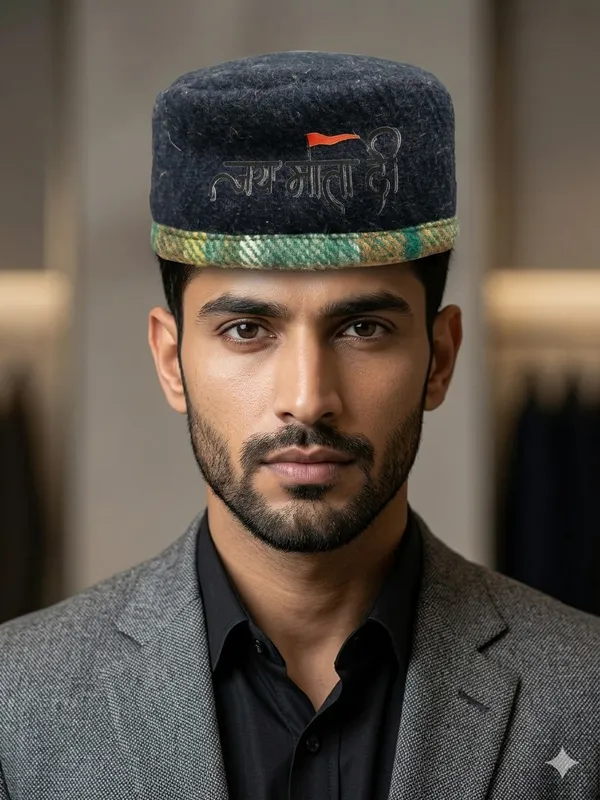 Jai_Mata_Di_Printed_Cap_for_Men_Traditional_Indian_Style_Topi,_Soft_&_Comfortable_Ethnic_Cap_for_Sagan,_Festivals_&_Religious_Wear