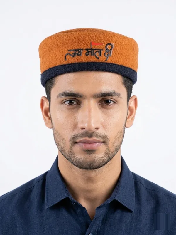 Jai_Mata_Di_Printed_Cap_for_Men_Traditional_Indian_Style_Topi,_Soft_&_Comfortable_Ethnic_Cap_for_Sagan,_Festivals_&_Religious_Wear