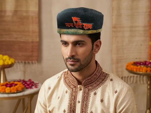 Jai_Shri_Ram_Printed_Cap_for_Men_Traditional_Indian_Style_Topi,_Soft_&_Comfortable_Ethnic_Cap_for_Sagan,_Festivals_&_Religious_Wear