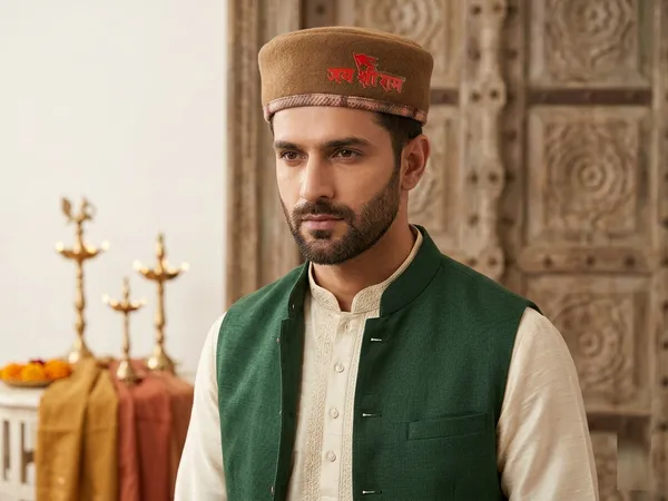 Jai_Shri_Ram_Printed_Cap_for_Men_Traditional_Indian_Style_Topi,_Soft_&_Comfortable_Ethnic_Cap_for_Sagan,_Festivals_&_Religious_Wear