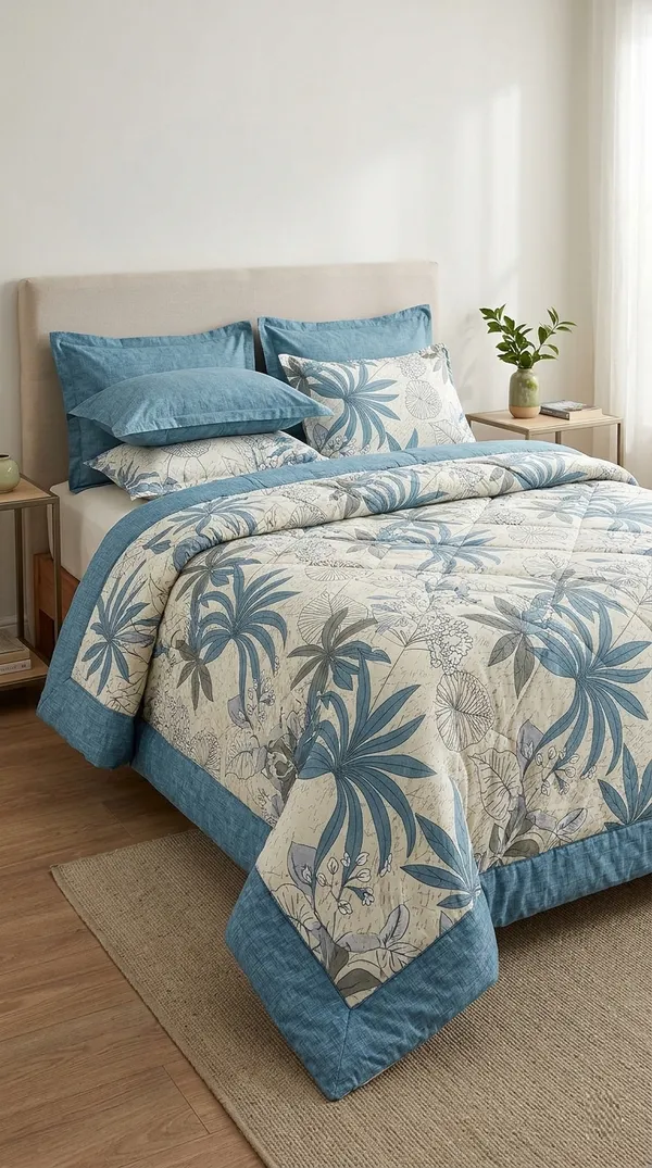 Lightweight_Double_Bed_AC_Comforter_|_Cooling_Floral_Quilt_