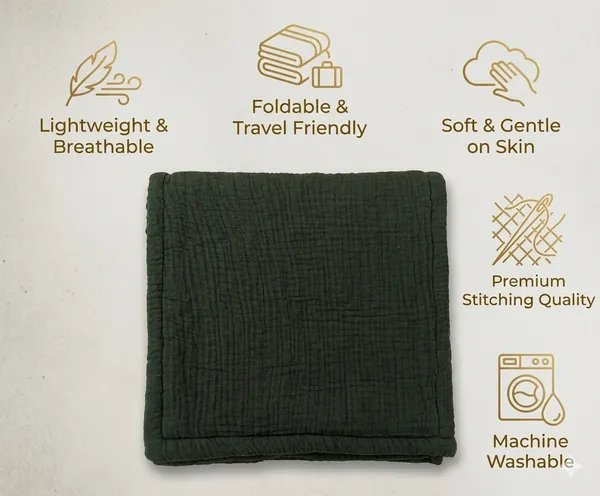 NWF_Baby_Cotton_Godadi_Sleeping_Mat_(34_x_34_Inch)_–_Soft_Breathable_Newborn_Baby_Bedding,_Foldable_Baby_Bed,_Washable_Cradle_Sheet_&_Mattress_Pad_(0–12_Months)_-_Green