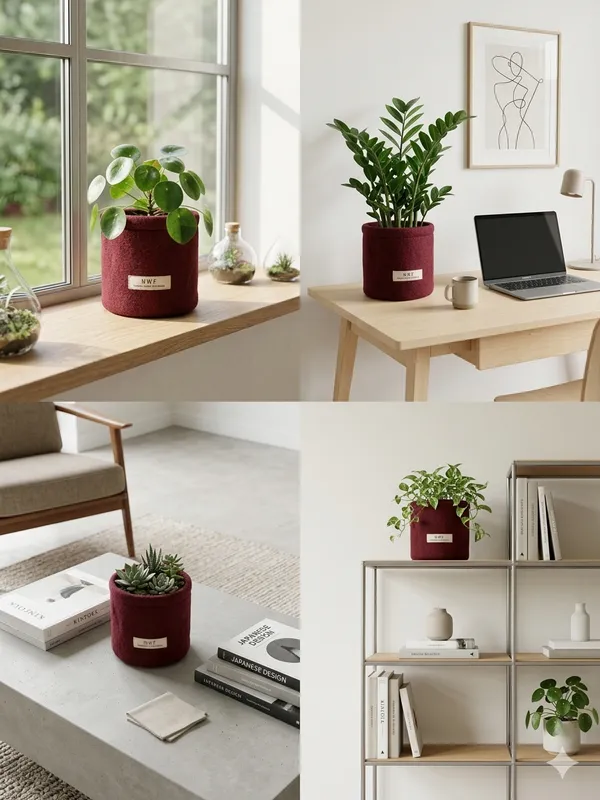 100%_Pure_Wool_Felt_Indoor_Plant_Pot_(Pack_of_1_Piece)