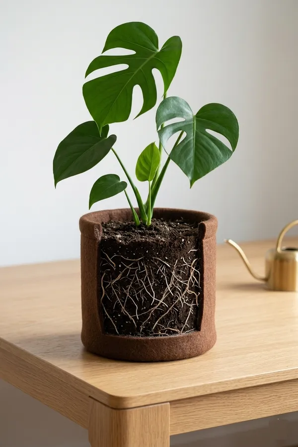 100%_Pure_Wool_Felt_Indoor_Plant_Pot_(Pack_of_1_Piece)