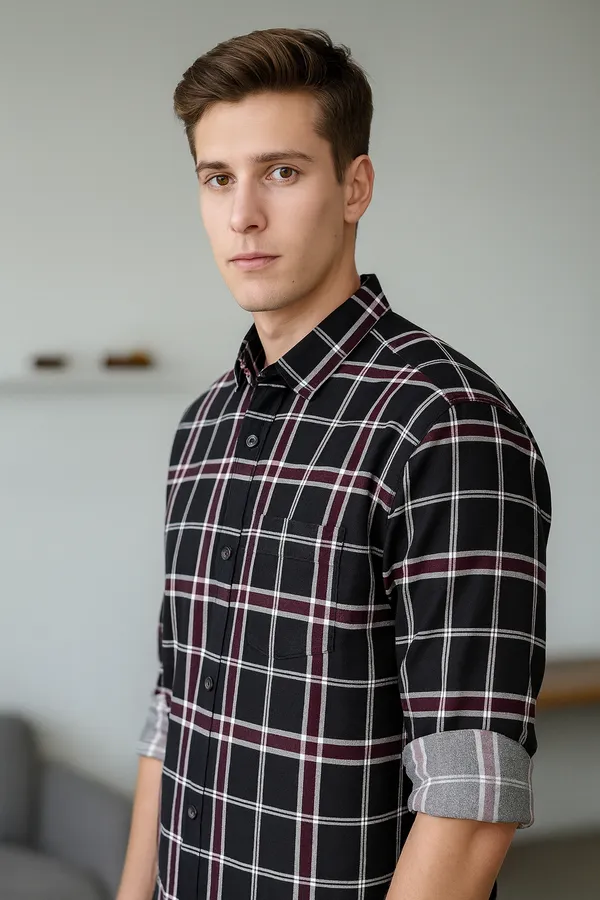 Black_Cotton_Classic_Shirt_For_Men