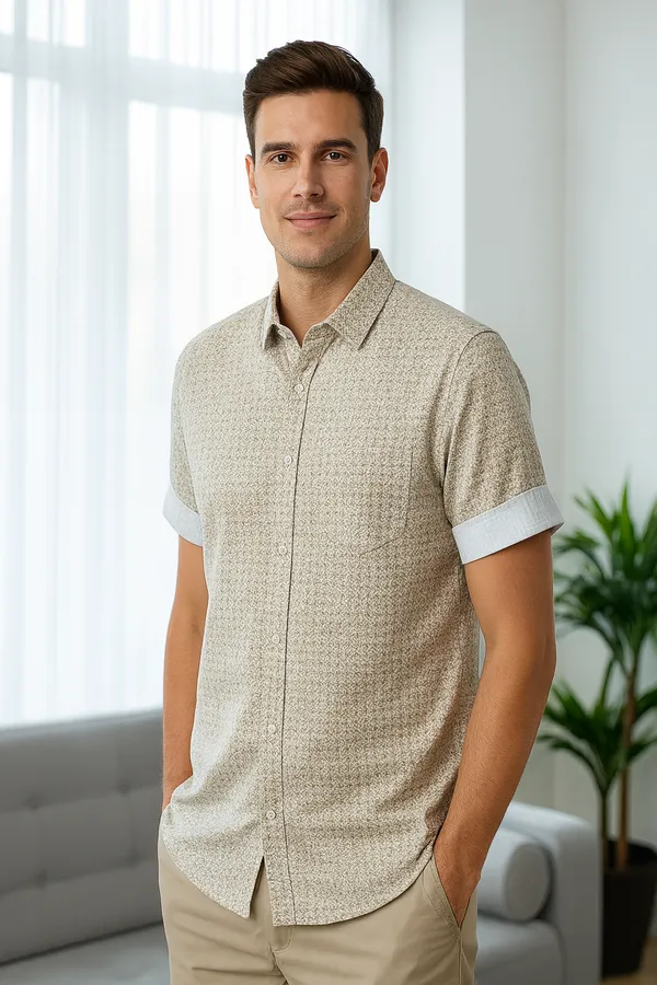 Off_White_Cotton_Classic_Shirt_For_Men