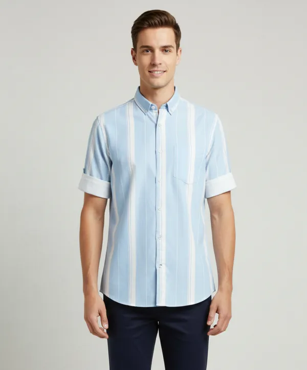 Sky_Blue_Cotton_Classic_Shirt_For_Men