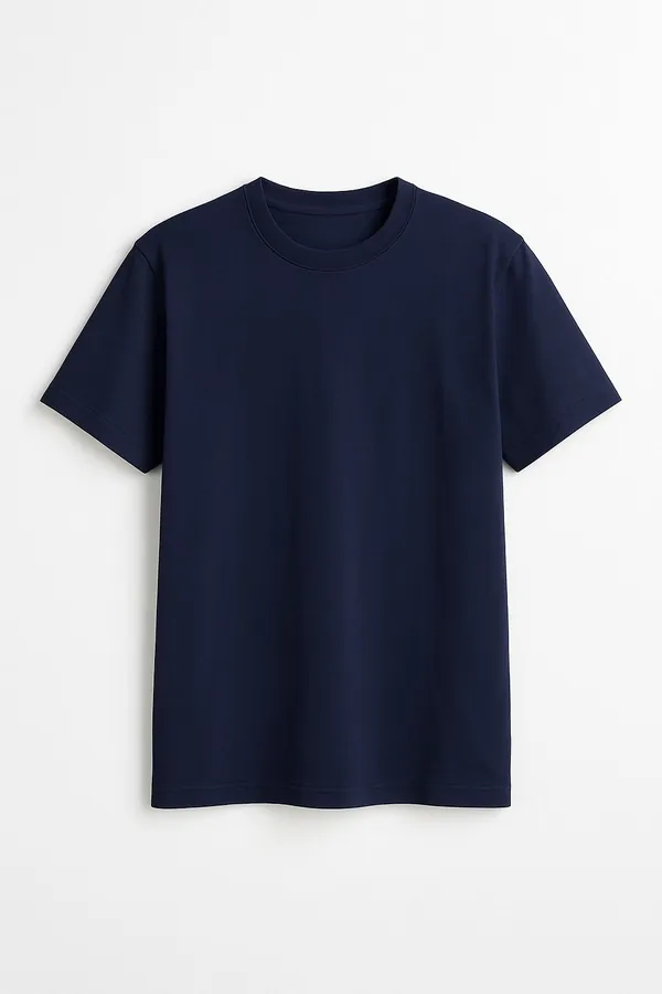 Navy_Blue_Pure_Cotton_Solid_Round_Neck_T-Shirt_For_Men