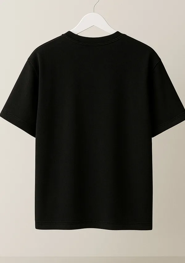 Black_Pure_Cotton_Graphic_Print_Crew_Neck_T-Shirt_For_Men