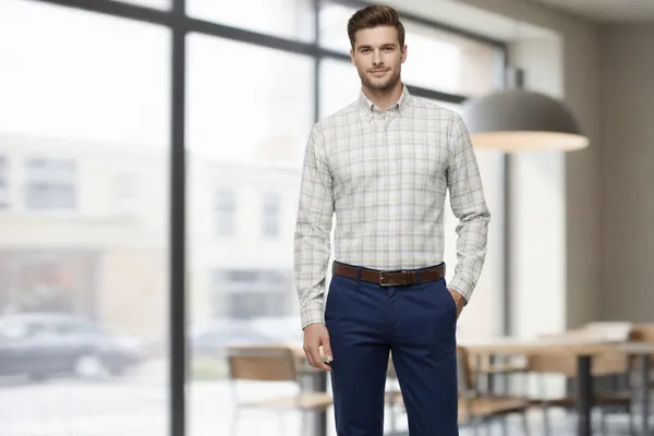 Light_Gray_Cotton_Classic_Shirt_For_Men