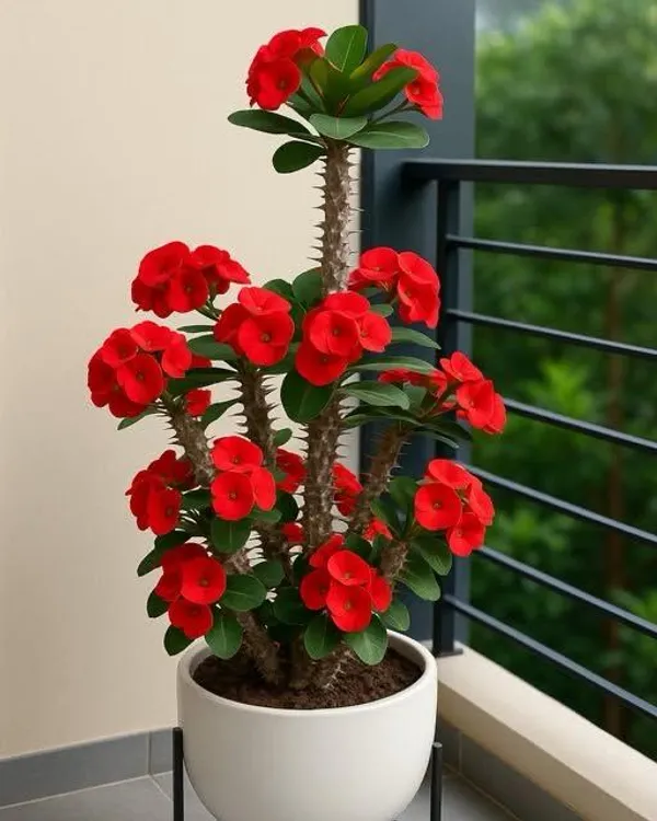 Mili_Red_Flower_Plant_(Pack_Of-1_)