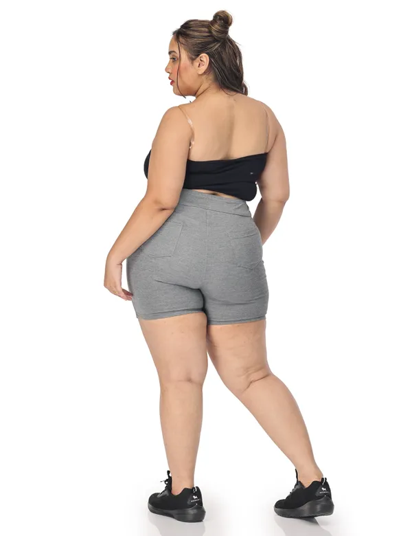 Grey_Compression_Shorts_For_Women