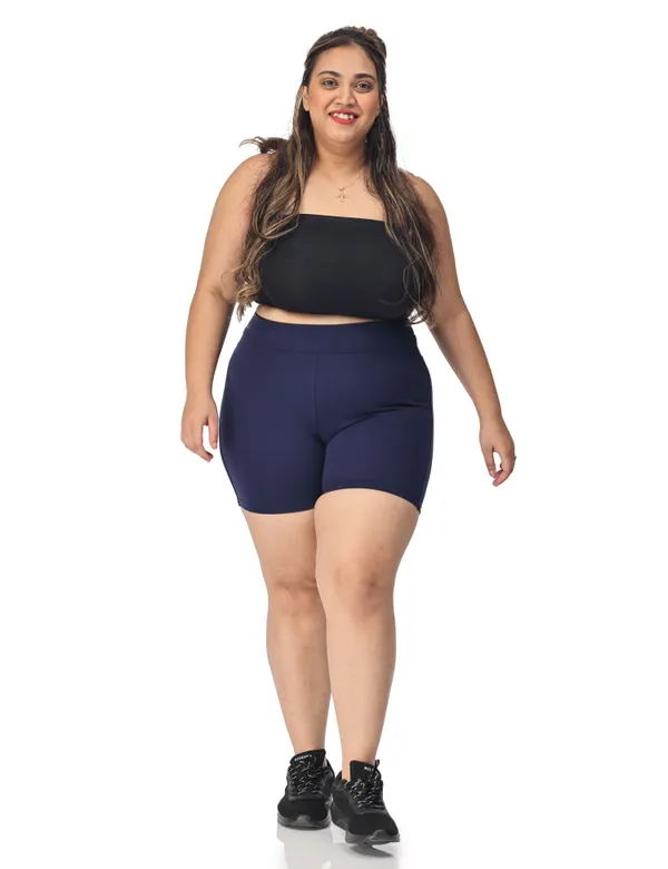 Navy_Compression_Shorts_For_Women