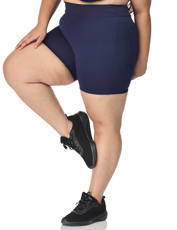 Navy_Compression_Shorts_For_Women