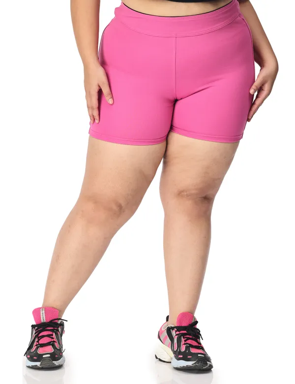 Pink_Compression_Shorts_For_Women