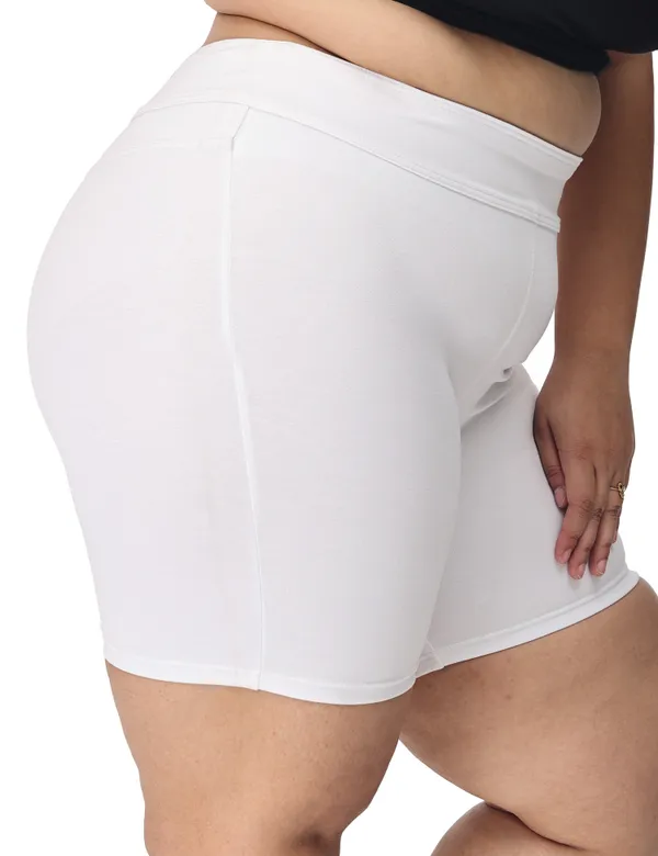 White_Compression_Shorts_For_Women