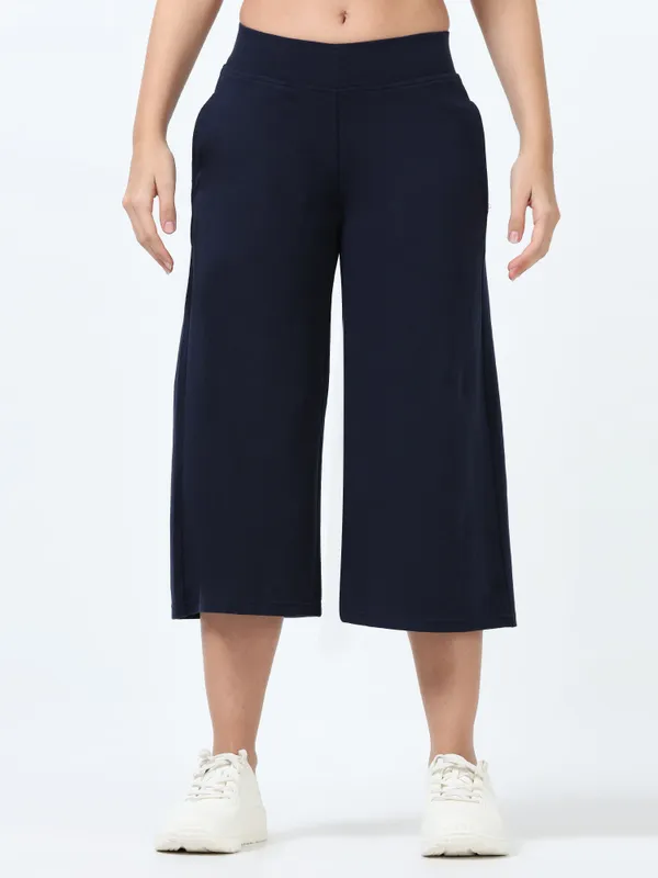 Navy_Cotton_Spandex_Cropped_Length_For_Women