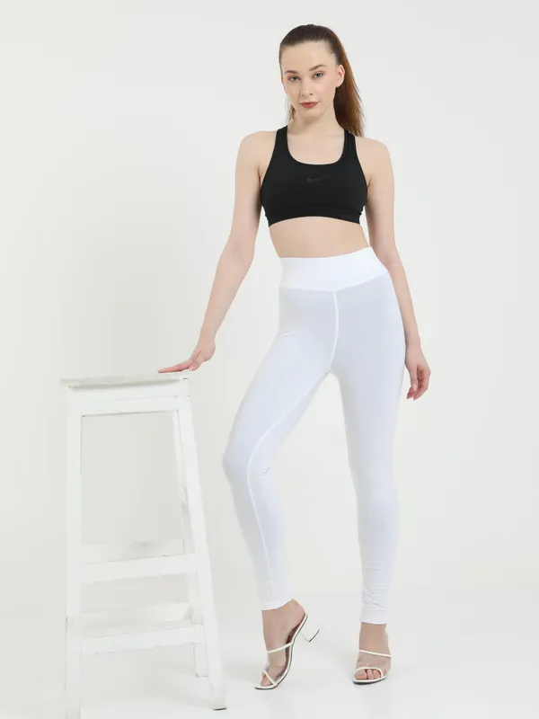 White_Ankle_Length_Leggings_For_Women