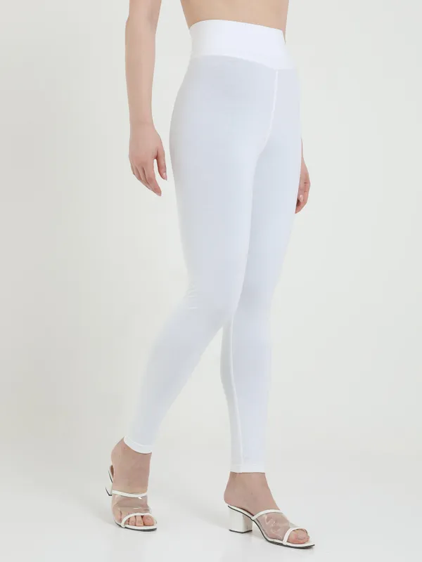 White_Ankle_Length_Leggings_For_Women