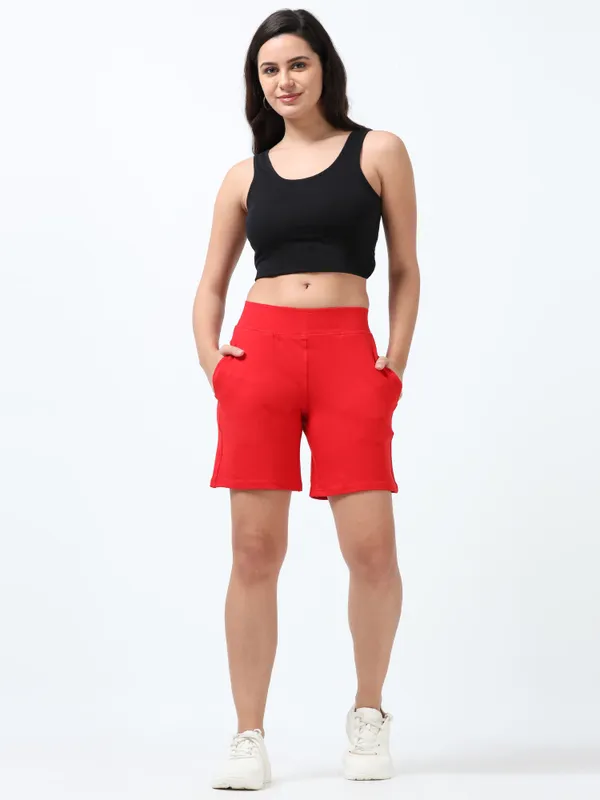 Dark_Pink_Shorts_Cotton_For_Women