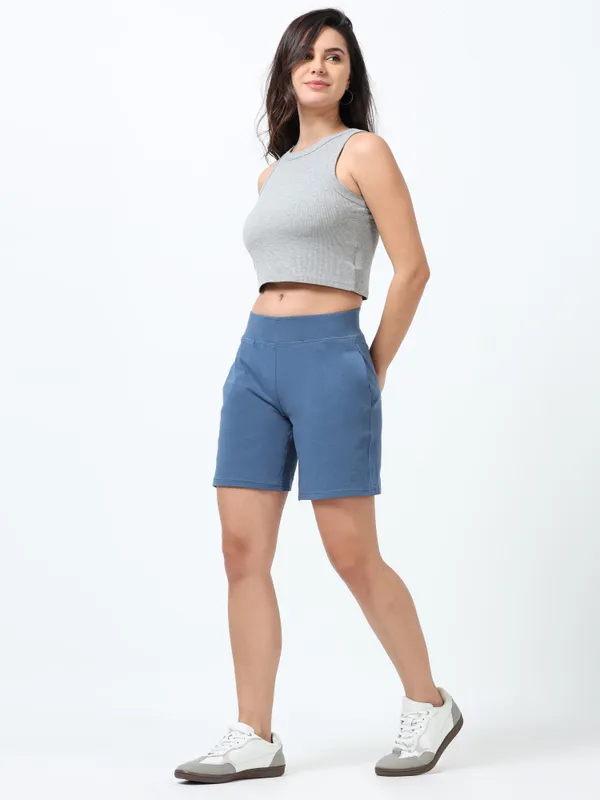 Indigo_Shorts_Cotton_For_Women