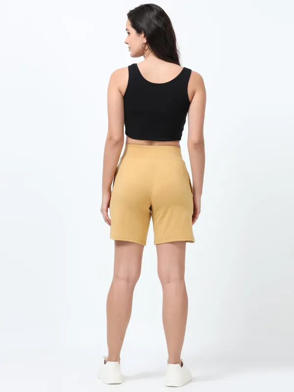 Khaki_Shorts_Cotton_For_Women