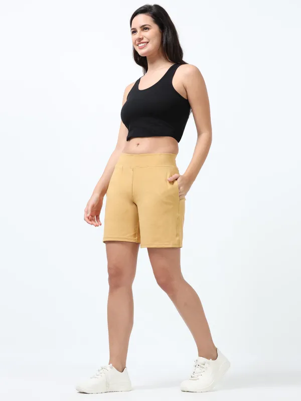 Khaki_Shorts_Cotton_For_Women