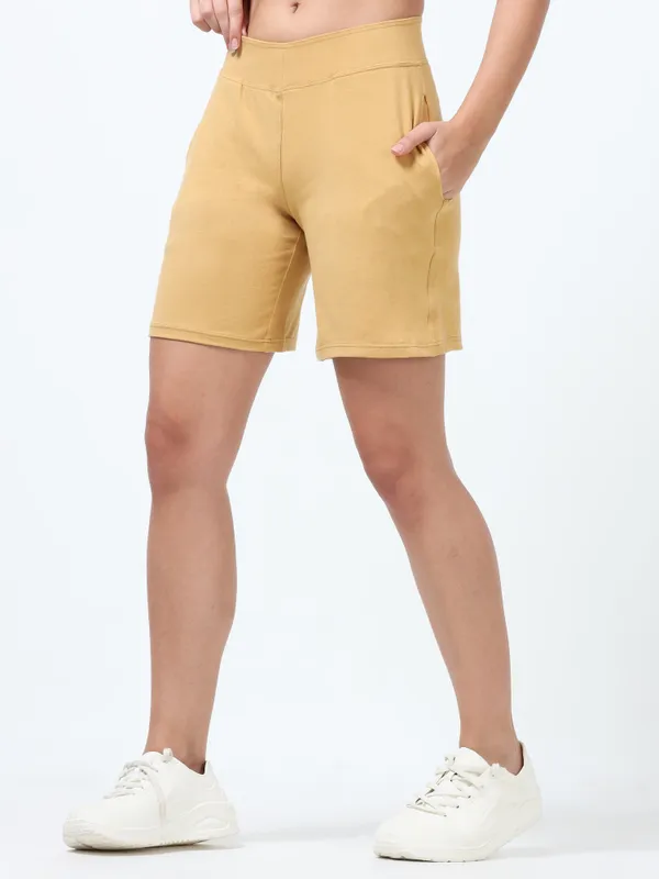 Khaki_Shorts_Cotton_For_Women