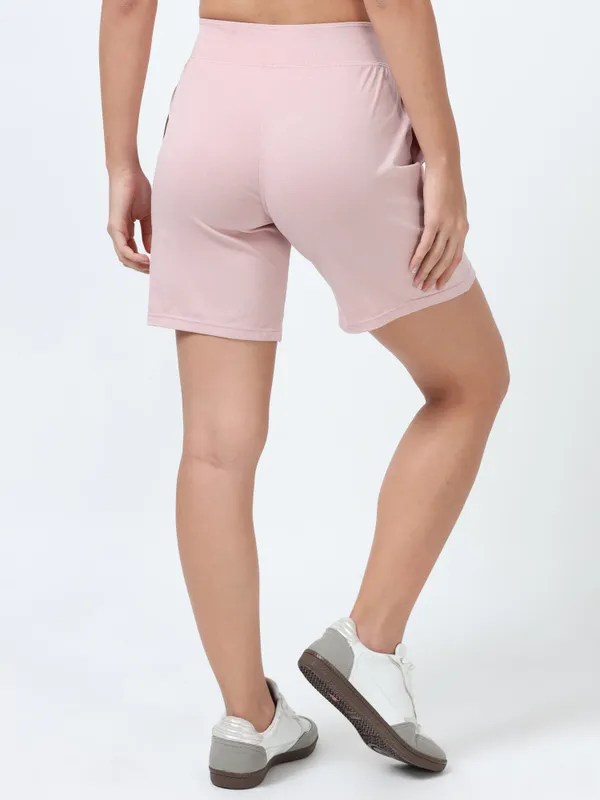 Peach_Shorts_Cotton_For_Women