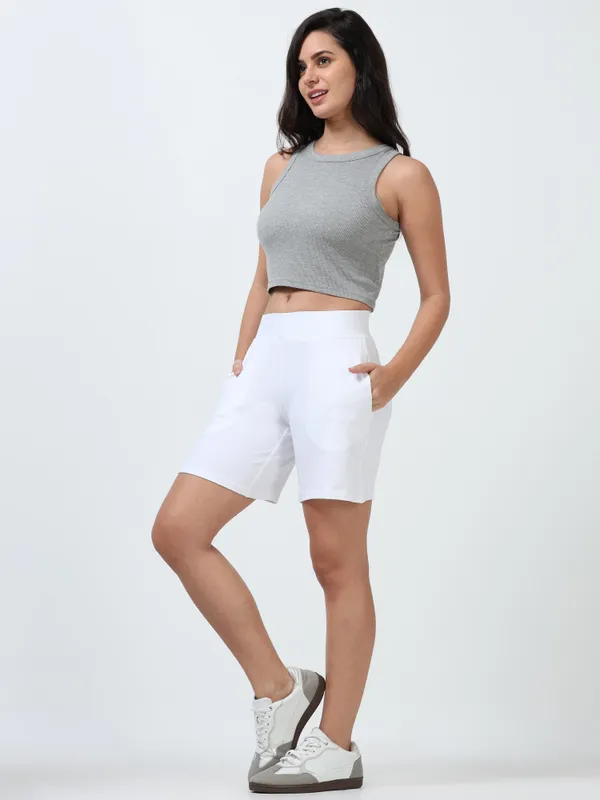 White_Shorts_Cotton_For_Women