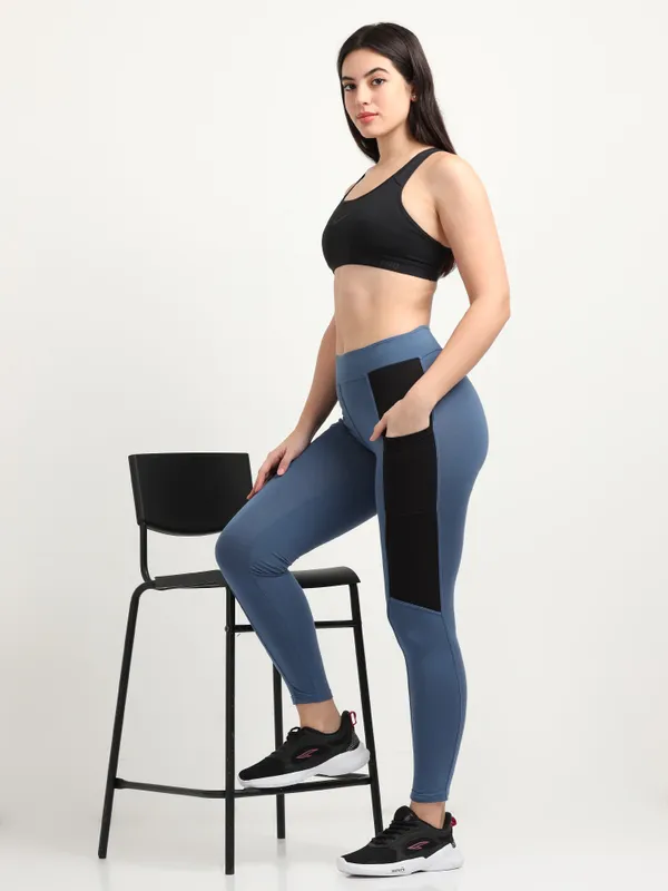 Indigo_&_Black_Contrast_Thigh_Ankle_Sports_Jegging_For_Women