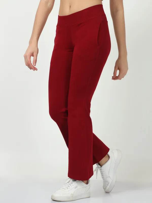 Dark_Pink_Cotton_Ladies_Pant_Formal_For_Women