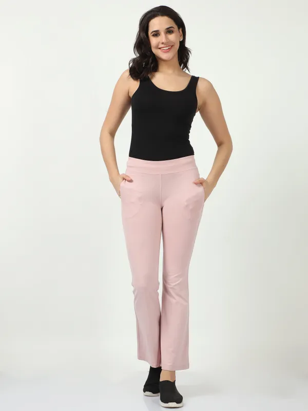 Peach_Cotton_Ladies_Pant_Formal_For_Women