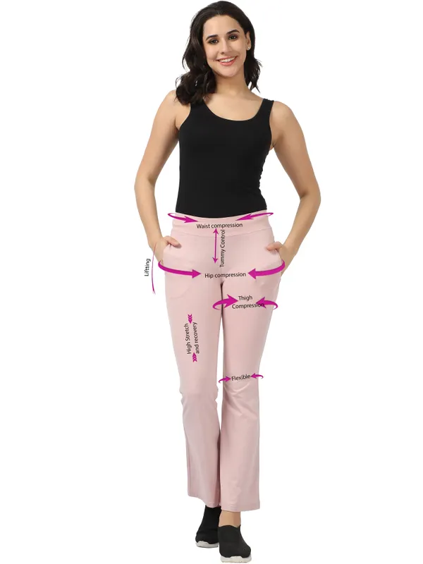 Peach_Cotton_Ladies_Pant_Formal_For_Women