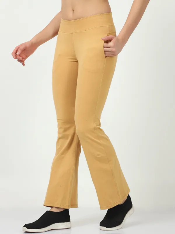 Khaki_Cotton_Ladies_Pant_Formal_For_Women