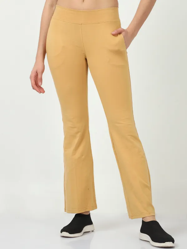 Khaki_Cotton_Ladies_Pant_Formal_For_Women