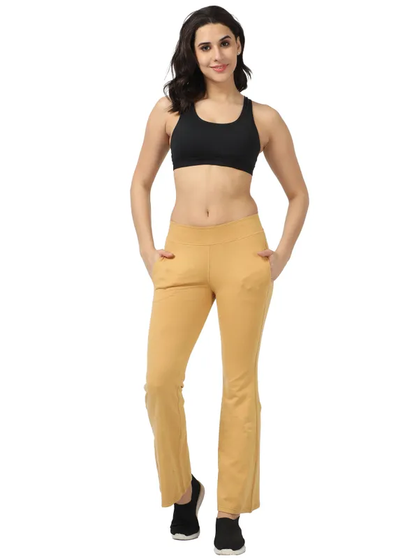 Khaki_Cotton_Ladies_Pant_Formal_For_Women
