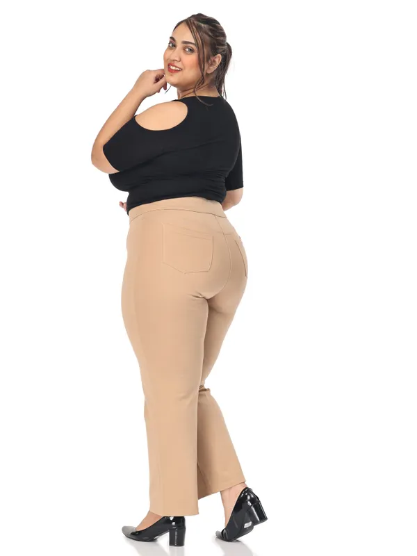 Khaki_Plus_Size_Tummy_Tucker_For_Formal_Trouser_For_Women