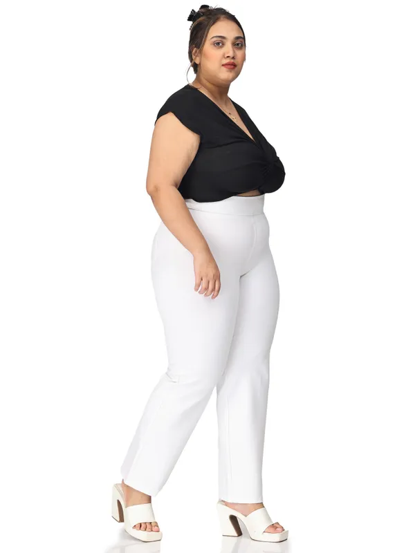 White_Plus_Size_Tummy_Tucker_For_Formal_Trouser_For_Women