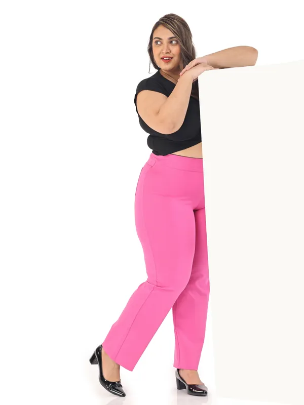 Pink_Plus_Size_Tummy_Tucker_For_Formal_Trouser_For_Women