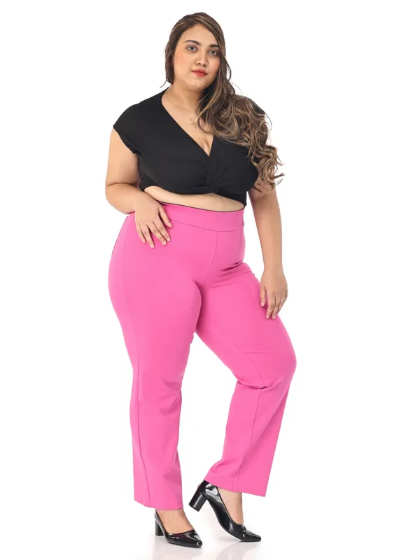 Pink_Plus_Size_Tummy_Tucker_For_Formal_Trouser_For_Women