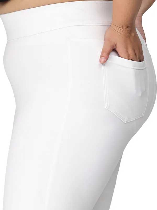 White_Plus_Size_Tummy_Tucker_Jegging_For_Women