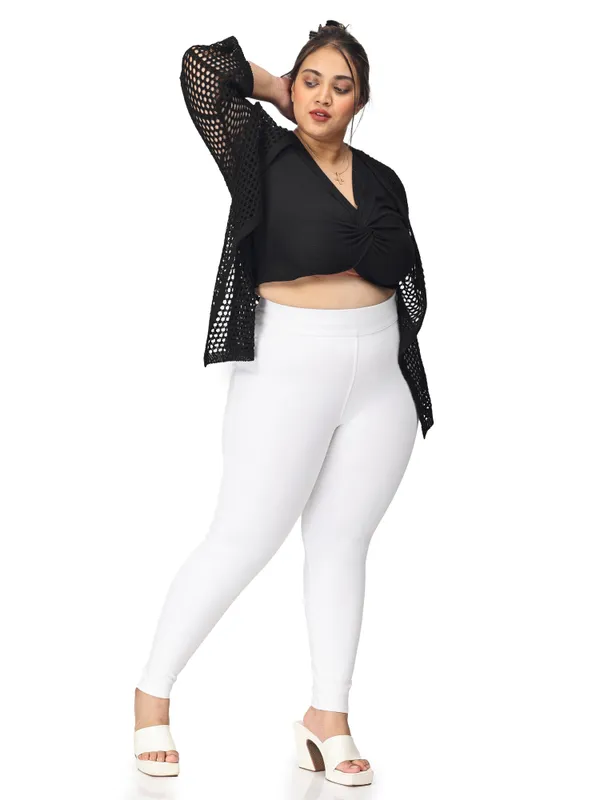 White_Plus_Size_Tummy_Tucker_Jegging_For_Women