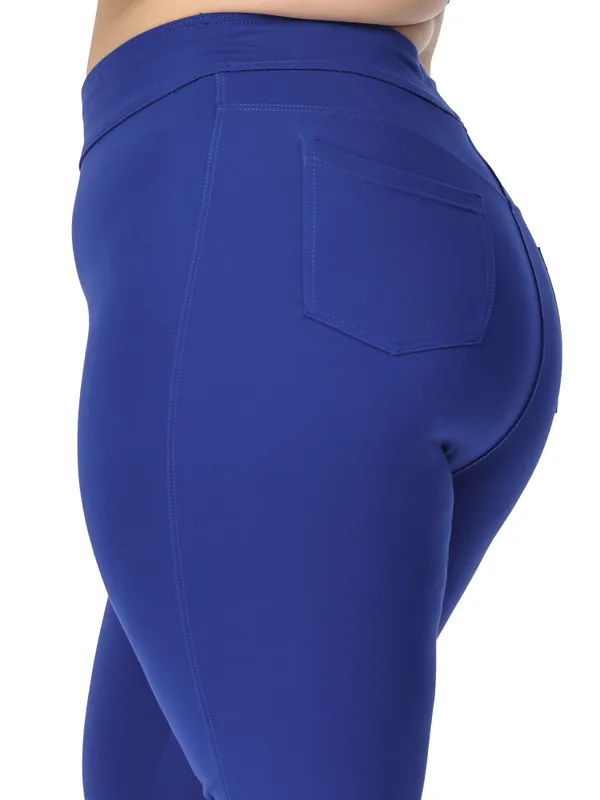 Royal_Blue_Plus_Size_Tummy_Tucker_Jegging_For_Women
