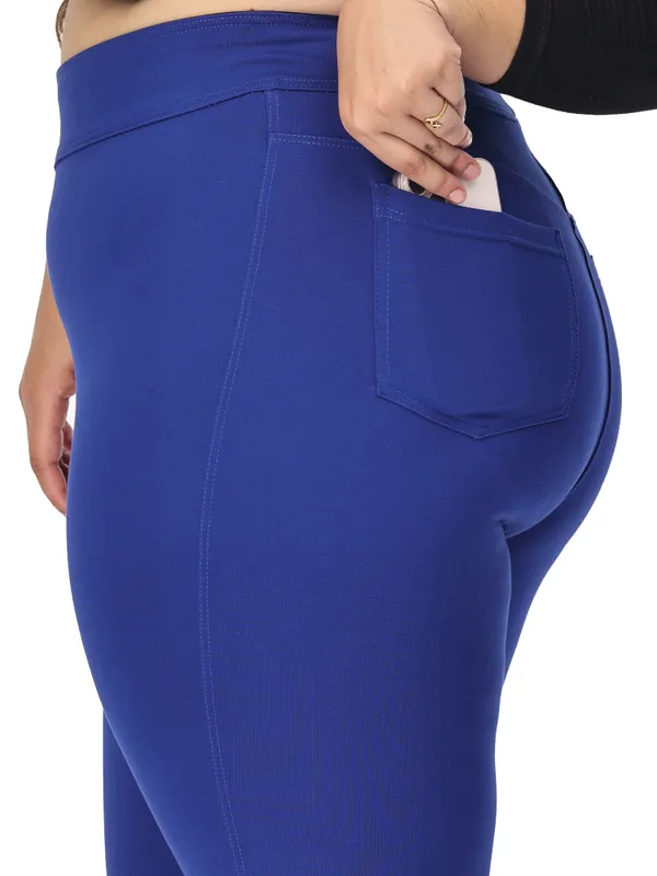 Royal_Blue_Plus_Size_Tummy_Tucker_Jegging_For_Women