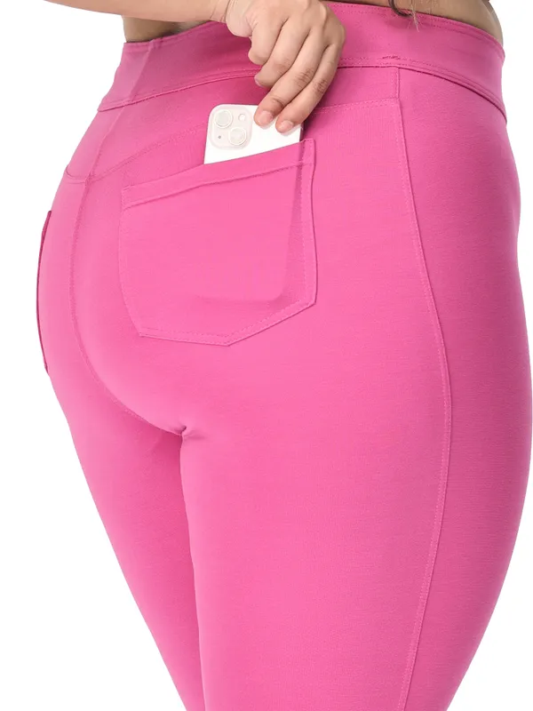 Pink_Plus_Size_Tummy_Tucker_Jegging_For_Women