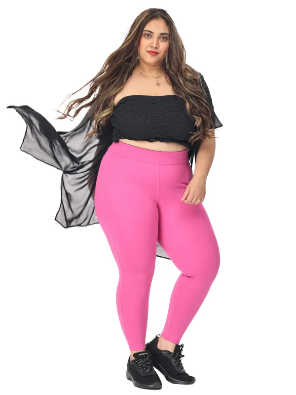 Pink_Plus_Size_Tummy_Tucker_Jegging_For_Women