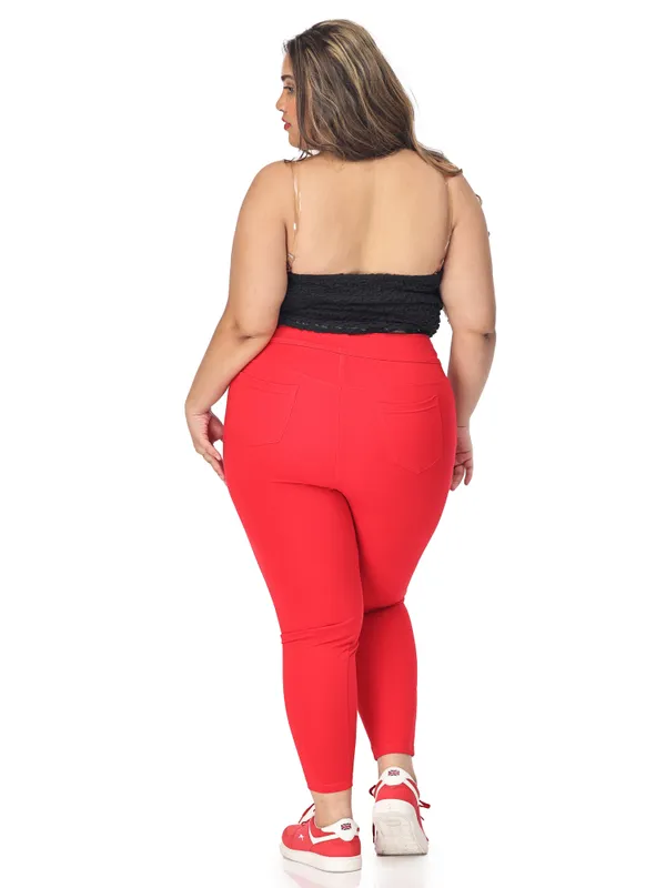 Red_Plus_Size_Tummy_Tucker_Jegging_For_Women